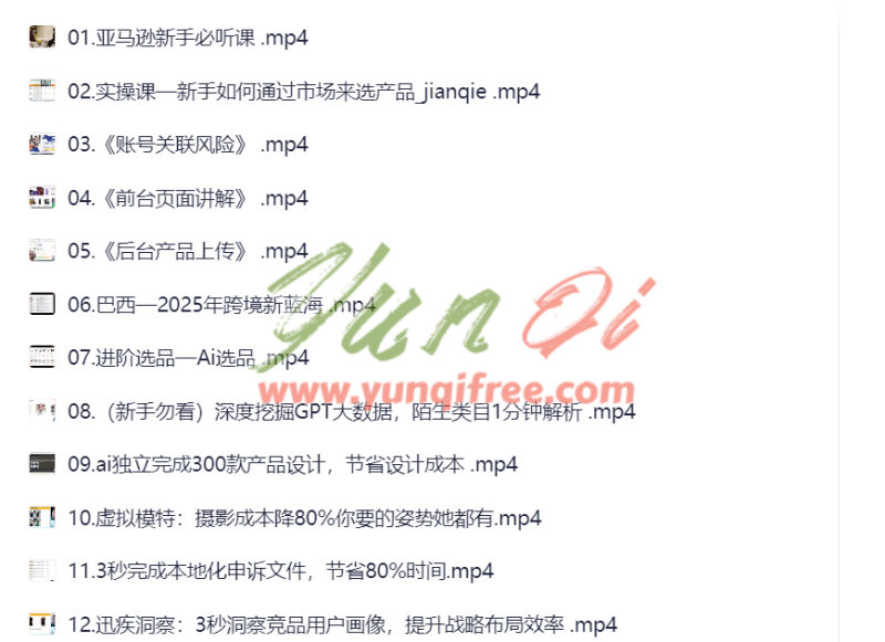 亚马逊运营实战课程：从入门到精通一站掌握- 云起