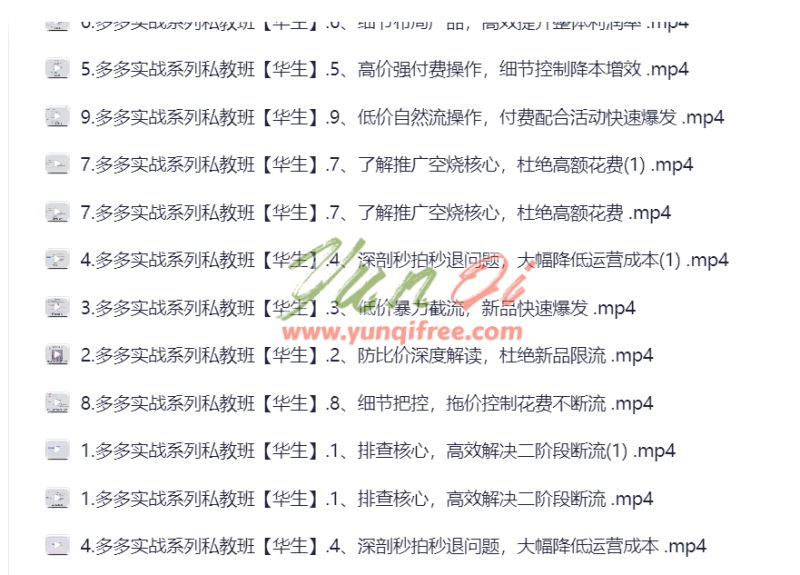 2025年拼多多实战私教班：解决运营难题，提升商家竞争力- 云起