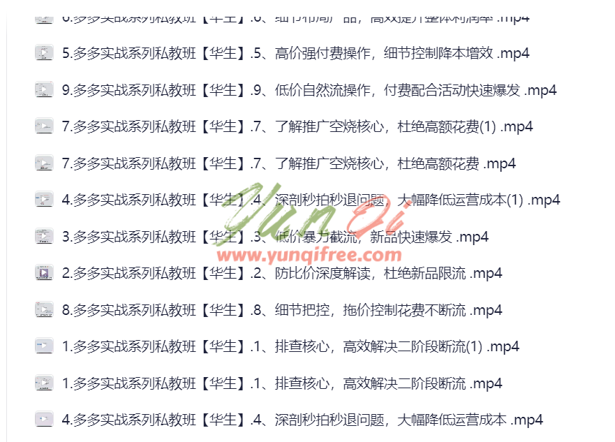 2025年拼多多实战私教班：解决运营难题，提升商家竞争力-云起