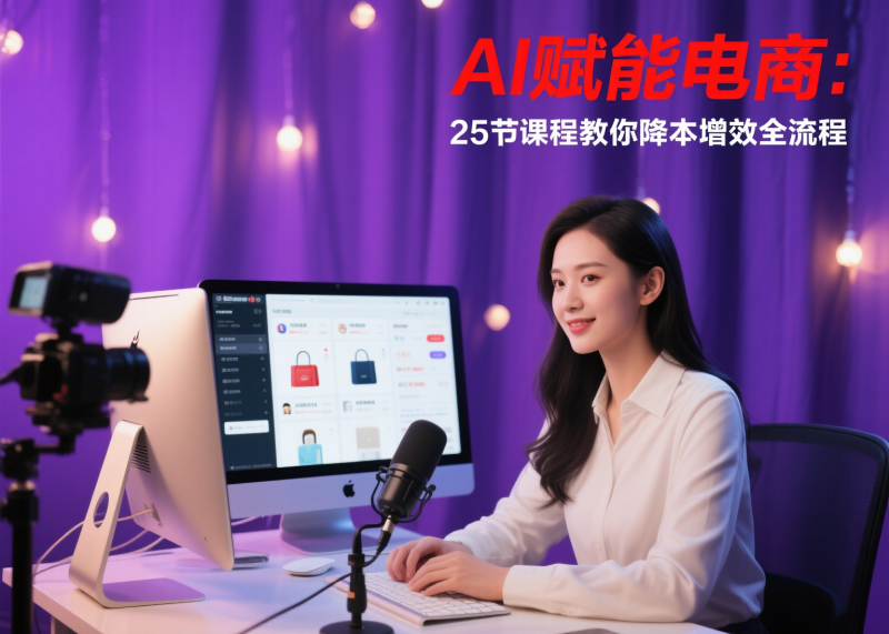 AI赋能电商：25节课程教你降本增效全流程- 云起