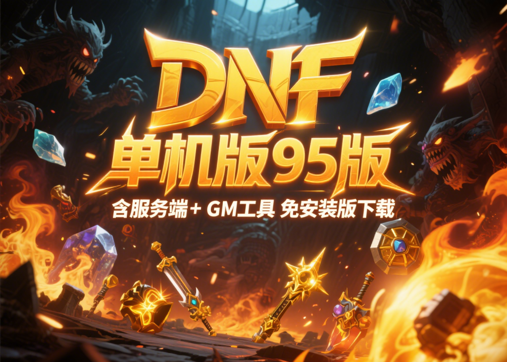 DNF单机版95版｜含服务端+GM工具｜免安装版下载-云起