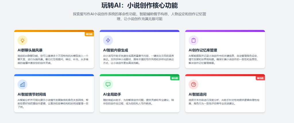 图片[1]- 爱写作AI小说平台：9大模型助你秒成大神- 云起