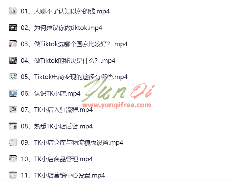 图片[1]- TikTok Shop小店运营实战课：从入门到精通全流程下载- 云起
