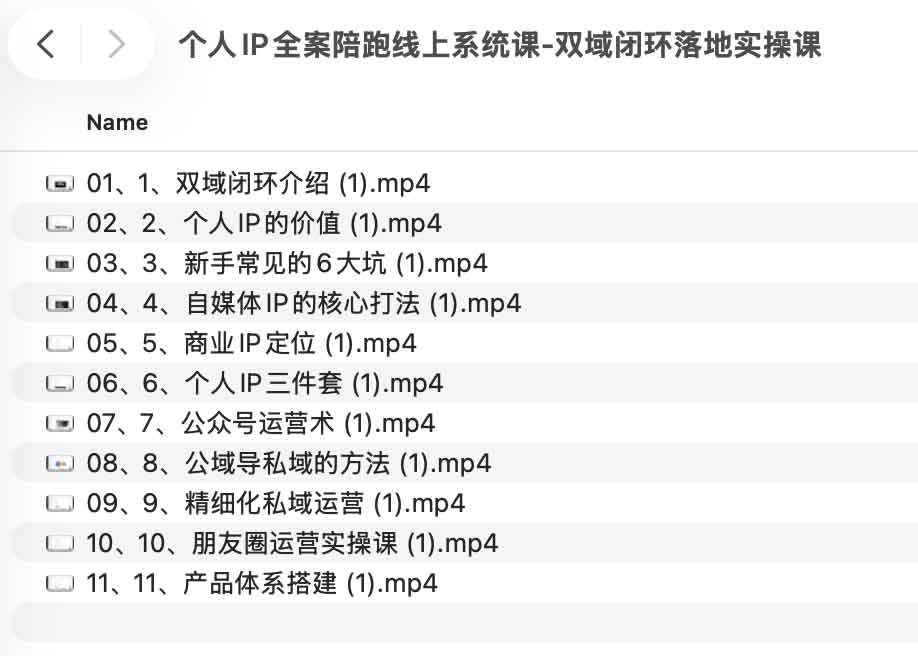 图片[1]- 个人IP全案陪跑系统课：双域闭环实操课完整版资源分享- 云起